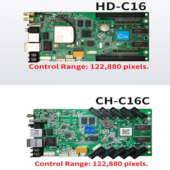 Бесплатная Доставка Huidu HD-C16C Полноцветный внутренний и наружный светодиодный дисплей Карта Управления Асинхронным Экраном Система Управления С Wi-Fi