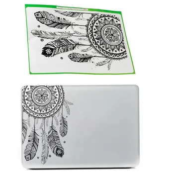 Виниловая наклейка для ноутбука в стиле Ретро с рисунком пера, наклейка для ноутбука, Наклейка для HP/Dell/Acer/Sony/Xiaomi Macbook Air iPad, кожа ноутбука