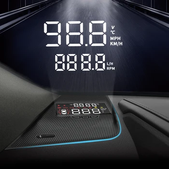 Для Lexus ES XZ10 2018-2023 XV60 2012-2017 Зеркало HUD Автомобильный Головной Дисплей Лобовое Стекло Экран Охранная Сигнализация Превышение Скорости Напряжение