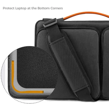 Защитная сумка для ноутбука через плечо для 13 ~ 15,6-дюймовых ноутбуков Acer, Lenovo HP Dell ASUS ROG Macbook air/pro, Водонепроницаемый Чехол для ноутбука