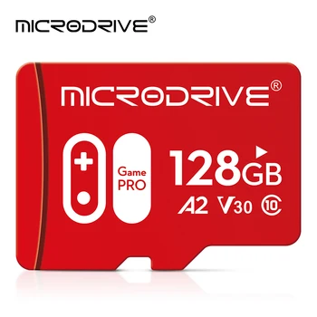 Карты памяти U3 A2 Game Pro Micro TF/SD Card 128 ГБ Класса 10 Высокоскоростное 128 ГБ Видео 4K для вождения Портативной игровой консоли
