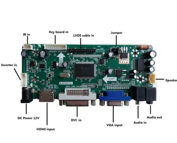 Комплект для LP156WHB (TL) (C2) Плата контроллера VGA HDMI 1366X768 LVDS 40pin DVI Аудио Панель Экран 15,6 