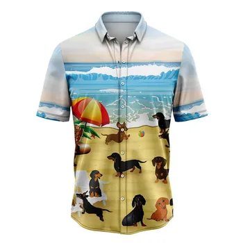 Лето 2023, новая мужская рубашка в полоску в стиле ретро, модная повседневная роскошная рубашка с коротким рукавом, мужская гавайская рубашка camisa Masculina 5XL