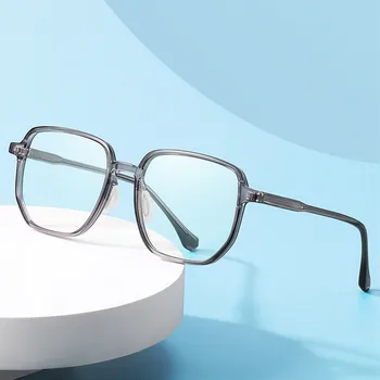 Новая Оправа Для очков TR90 с Анти-голубой Подсветкой, Мужские Модные очки в стиле ретро, Женские Легкие и жесткие Удобные Очки для близорукости