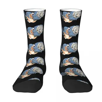 Носки Shark Hololive аниме Kawaii для покупок с мультяшным рисунком