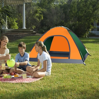 Переносная палатка для кемпинга, простая мгновенная настройка, солнцезащитный козырек для путешествий, пеший туризм, пикник, автоматические палатки на 2-3 человека