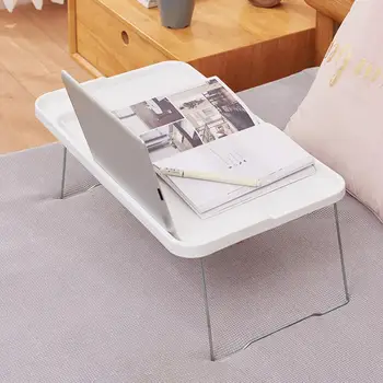 Складной столик для ноутбука, Портативный складной столик для ноутбука с нескользящими ножками, подстаканник, устойчивая прочная несущая кровать для студентов