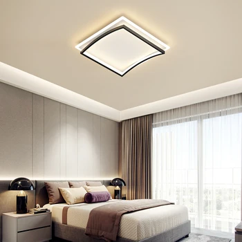 Современный потолочный светильник с радиоуправляемым затемнением для гостиной, столовой, спальни, кабинета, кухни, потолочного освещения, украшения комнаты, домашнего освещения