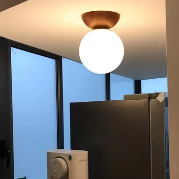 Современный стеклянный подвесной светильник цвета грецкого ореха, светодиодный настенный светильник для кухни, гостиной, Спальни, столовой, кабинета, домашнего декора