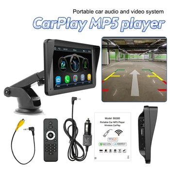 Универсальный 7-дюймовый автомобильный радиоприемник, мультимедийный видеоплеер, беспроводной Carplay и автоматический сенсорный экран Android для автомобиля Nissan Toyota
