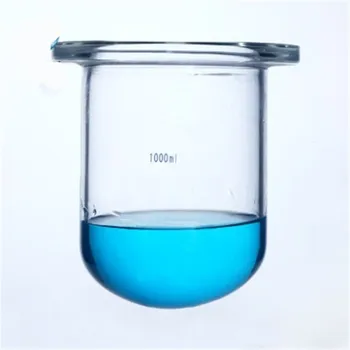 реакционный чайник с цилиндром из боросиликатного стекла объемом 500-2000 мл, DN100, 150 мм, стеклянная реакционная колба, лабораторные принадлежности