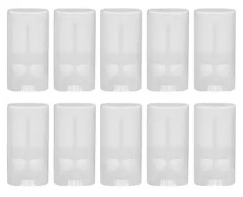 20шт 5 г 15 г Пластиковый Контейнер для Дезодоранта 0,5 Унции Без BPA Пустой Овальный Тюбик Бальзама для губ Контейнер для Бальзама для Губной Помады Карандаш Гигиеническая помада