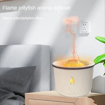 3D пламенный увлажнитель, масляный ароматический диффузор, 350 мл, увлажнитель Для гостиной, Офисный Аромат, успокаивающий Сон, Распыляющий