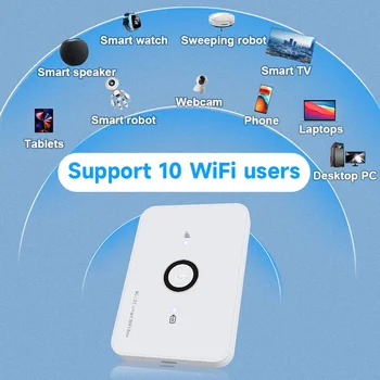 4G SIM-карта wifi маршрутизатор lte модем 10 пользователей Wi-Fi карманная точка доступа MIFI встроенный аккумулятор портативный WiFi