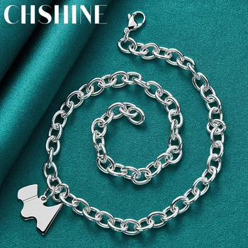 CHSHINE Стерлингового Серебра 925 Пробы Lucky Dog 18 Дюймов Кулон Ожерелье Для Женщин Свадебные Обручальные Модные Ювелирные Изделия