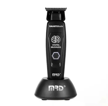 MRD Электрическая Машинка Для Стрижки Волос Professional Gradient Push Cut GMT-90-4 Двухцветная с Шагом 0 Японская Стальная Режущая Головка VG10 С Линейным Рисунком