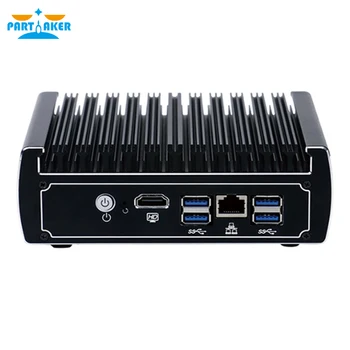 Partaker I7 Безвентиляторное оборудование AES-NI поддерживает Брандмауэр Pfsense Mini PC Kaby Lake Celeron 3867U С 6 * RJ45 1000M LAN 4 USB 3.0