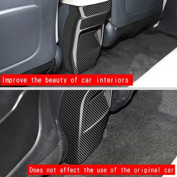 Автомобильная Карбоновая Задняя Вентиляционная Рама для Кондиционера с Защитой от ударов, Накладка на панель для KIA EV6 GT Line 2021 2022