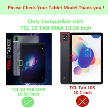 Безопасный для детей Силиконовый Портативный Чехол-подставка для TCL 10 TAB MAX 10,36 дюйма 9295G Противоударный чехол для планшета TCL Max 10,4 9296G 9295