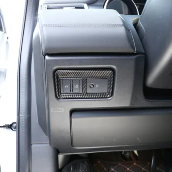 Для Range Rover Sport 2014-2019 ABS Серебристый/из углеродного волокна, автомобильный внутренний переключатель задней двери, рамка, накладка, наклейка, автомобильные Аксессуары