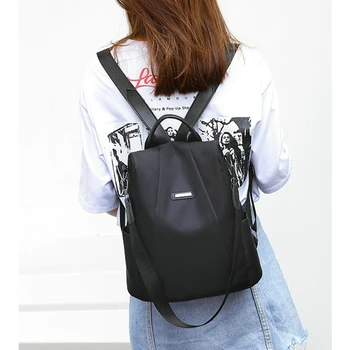 Модный Противоугонный рюкзак, Женские Повседневные водонепроницаемые школьные сумки для девочек-подростков, Многофункциональная сумка через плечо, Дорожный рюкзак