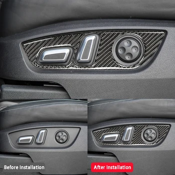 Наклейка на ручку коробки передач из углеродного волокна, отделка внутренней двери автомобиля, автомобильные аксессуары для Audi Q7 2007-2015, автомобильный стайлинг