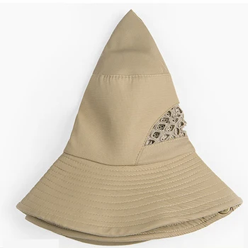 Новая Мужская Панама с логотипом и защитой от ультрафиолета, Складные Дышащие Рыбацкие шляпы с широкими полями, Летняя уличная кепка с козырьком