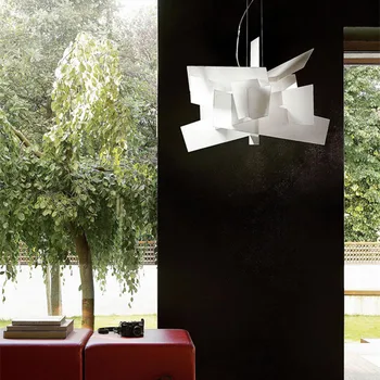 Подвесной светильник из скандинавской бумаги, белый Светильник Foscarini, Акриловый геометрический подвесной светильник, креативный домашний декор для столовой, светильники для гостиной