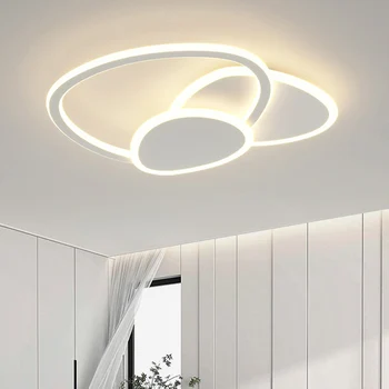 Современная минималистичная атмосфера, Белая лампа для гостиной, Встраиваемые светодиодные потолочные светильники, Творческая личность, Художественное освещение, Лампы для спальни