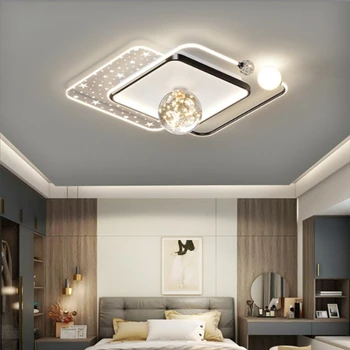 Современный потолочный светильник для спальни, Круглая люстра для детской комнаты, креативная светодиодная подсветка для интерьера гостиной, декоративное освещение потолка