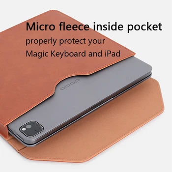 Сумка для клавиатуры DOQO Magic Keyboard Для ipad pro 11 12,9 2021 2020 2018 Air 4 5 10,9 Портативная сумка для клавиатуры Встроенный Чехол для кабеля передачи данных-карандаша
