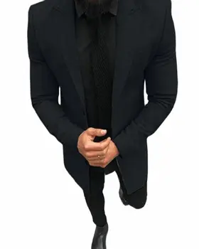 2020 Однотонные мужские дизайнерские костюмы, Модные Прямые мужские блейзеры с панелями, повседневный мужской костюм из двух предметов, костюм Homm (куртка + брюки)