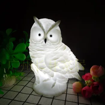 3D Стереоскопическая Сова, эмаль, светодиодный Ночник, Мультяшное креативное подарочное украшение, прикроватная лампа для Детской спальни