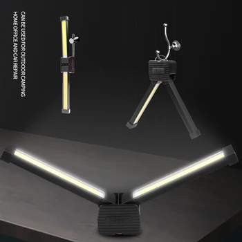 COB светодиодный фонарик, портативный USB перезаряжаемый автомобильный рабочий светильник, магнитный фонарь, подвесной крючок, лампа для ремонта кемпинга