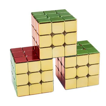 [Funcube] Циклонный Мальчик Металлический Магнитный 3x3 Циклонный Мальчик Процесс гальванопокрытия Magic Cube Профессиональный Скоростной куб Cubo Magico