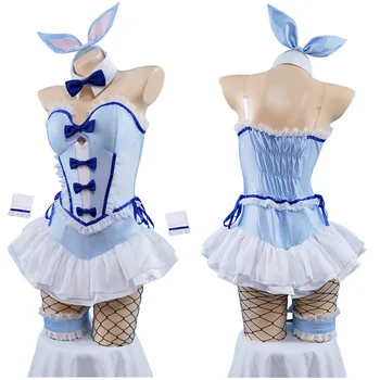 My Dress-Up Darling Kitagawa Marin Bunny, Косплей для девочек, Фиолетовый Парик, Комбинезон, Наряды на Хэллоуин, Карнавальный костюм для вечеринки, Униформа для девочек