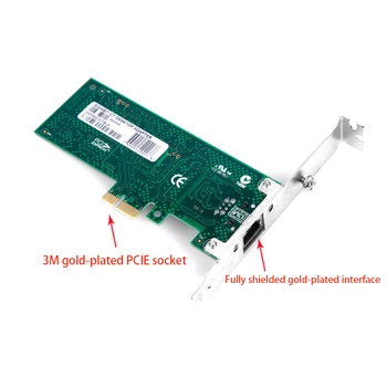 PCI Express игровая адаптивная Гигабитная Сетевая карта PCI-E Ethernet RJ-45 LAN Адаптер Intel 81574L PCI-E-Ethernet бездисковый для ПК