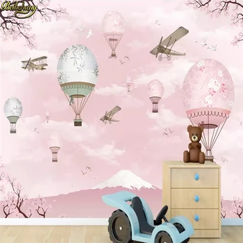 beibehang Пользовательские обои фреска мультфильм фон с воздушным шаром обои для рабочего стола домашний декор papel de parede обои для рабочего стола