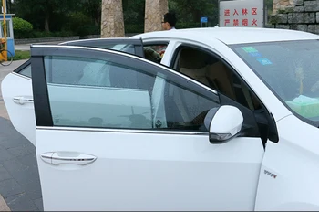 Для Honda Crosstour 2011 2012 2013 2014 2015 2016 Пластиковый внешний козырек Вентиляционные шторы окно Защита От Солнца и Дождя Дефлектор 4 шт.
