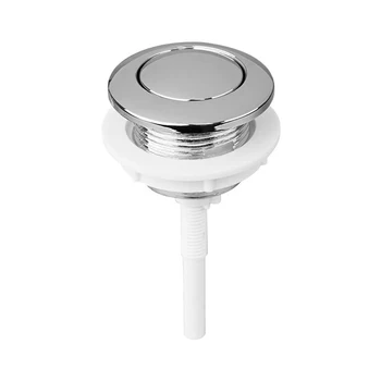 Кнопка туалетного бачка Кнопка ванных комнат Для сиденья унитаза В домашних условиях Из АБС-пластика, устойчивая к коррозии, Одинарная кнопка