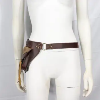 Поясная сумка из искусственной кожи в средневековом винтажном стиле для мужчин и женщин, поясная сумка в стиле стимпанк, поясная сумка для мотоцикла