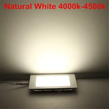 Ультратонкий светодиодный потолочный светильник с встраиваемой световой сеткой мощностью 25 Вт, тонкий квадратный панельный точечный светильник для внутреннего освещения