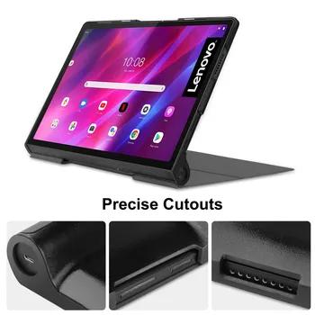 Чехол для Lenovo Yoga Tab 11 дюймов 2021 YT-J706F из Искусственной Кожи с Откидной Подставкой, Магнитная Смарт-оболочка для планшета Lenovo Yoga Tab 11 Cover