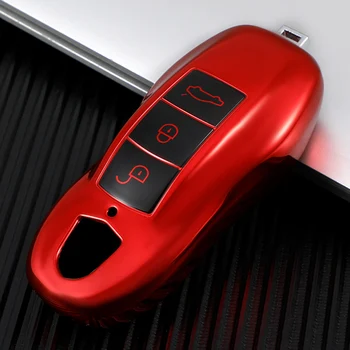 Чехол для автомобильных смарт-ключей из ТПУ, сумка Hodler для Porsche Cayenne Macan 911 Carrera Boxster Cayman Panamera, Аксессуары
