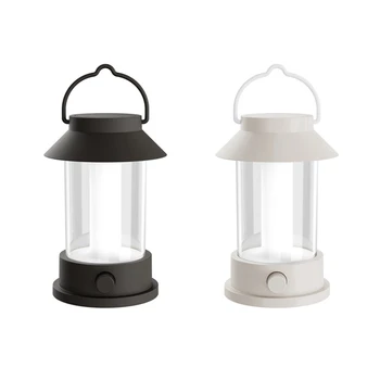 1 комплект Ретро светодиодных портативных фонарей для кемпинга, супер яркие атмосферные огни, Декоративные светильники, белый