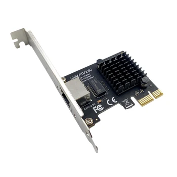 2,5 Гбит/с Адаптер Конвертер 100/1000/2500 Мбит/с PCI Express Поддержка Запасных частей сетевой карты PCI-E для Windows/Linux/ESXi/ROS