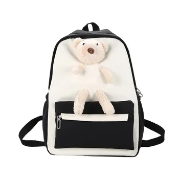 2021 Прекрасный Женский Холщовый рюкзак, Милый Дорожный рюкзак, школьные сумки Большой емкости для девочек-подростков Mochilas
