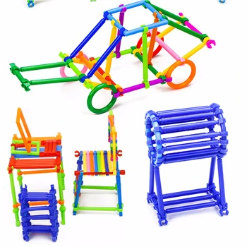 500 шт., строительные блоки для сборки своими руками, игрушки-палочки, Волшебная Палочка, Дизайнерский конструктор, модель Развивающей детской игрушки