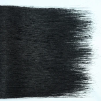YunRong Длинные Прямые Пучки Волос Для Наращивания 1B Черные 30 Дюймов Синтетический Уток Оптом Для Женщин Прямые Волосы От Корней до Кончиков