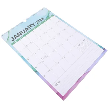 Английский календарь 2023-2024, прочный для ежедневного использования, настенный год, висящий на стене 2024